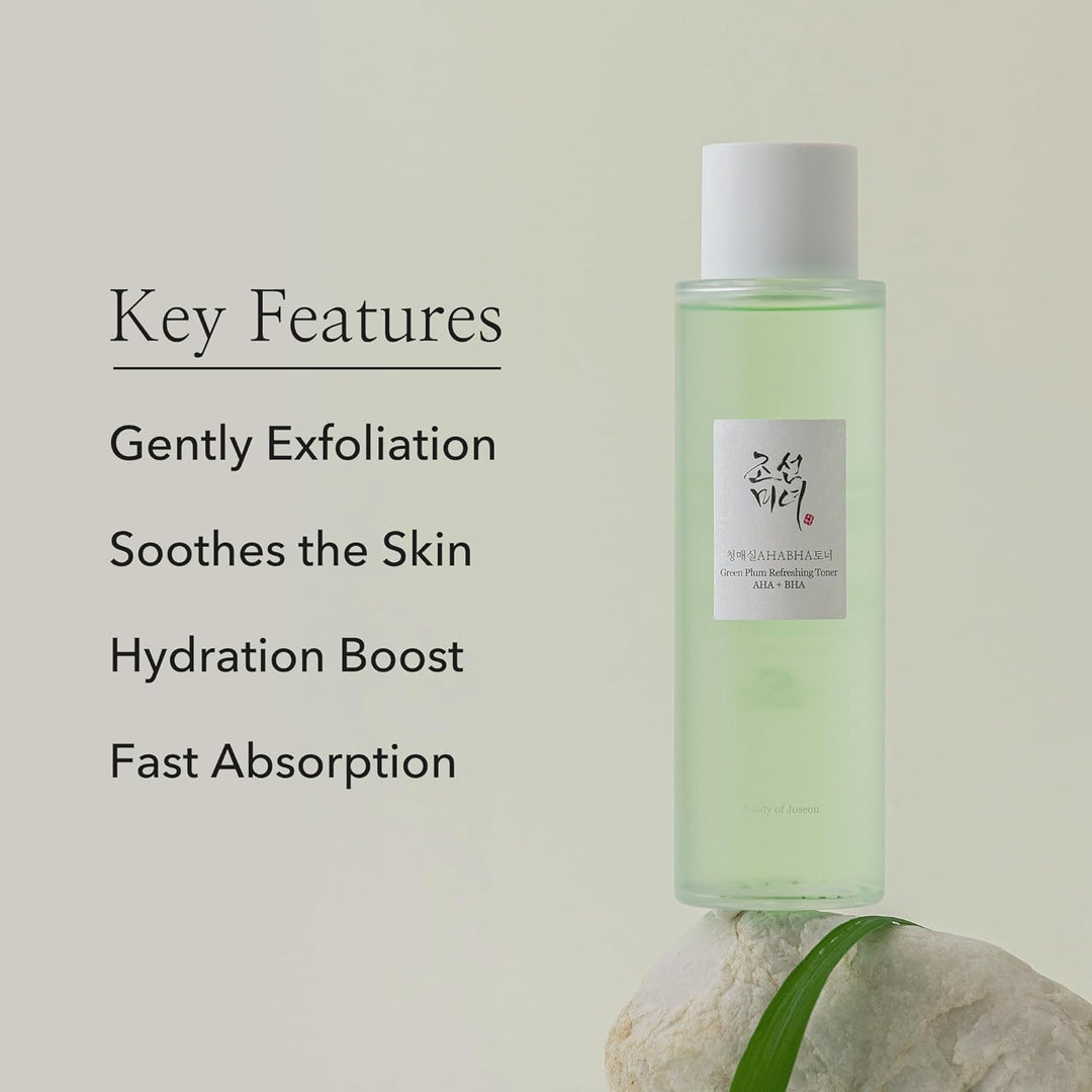 Beauty of Joseon Green plum refreshing toner : AHA + BHA 150ml benefits