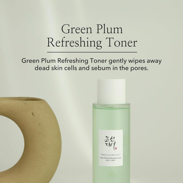 Beauty of Joseon Green plum refreshing toner : AHA + BHA 150ml what it does