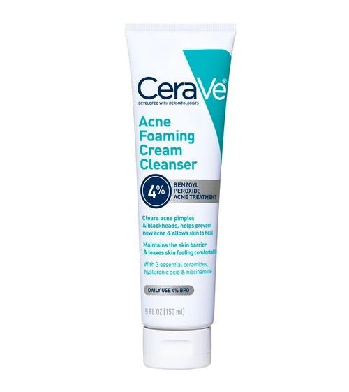 CeraVe Acne Foaming Cream Cleanser with Benzoyl Peroxide 150ml
