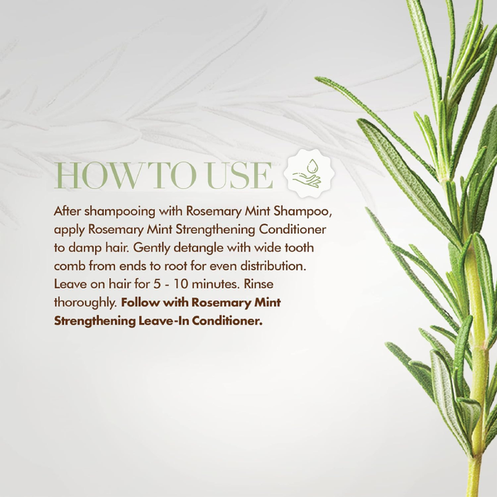 Mielle Rosemary Mint Strengthening Conditioner how to use