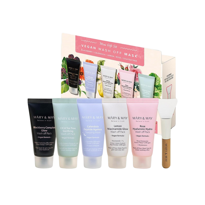 Mary & May Vegan Wash Off Mask Mini Gift Set (30g x5)