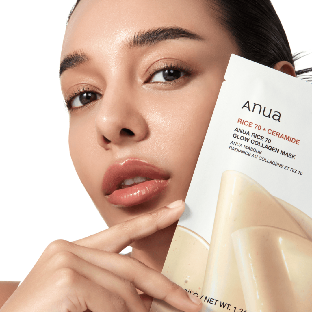 Anua Rice 70 Glow Collagen Mask 4Pc Pack