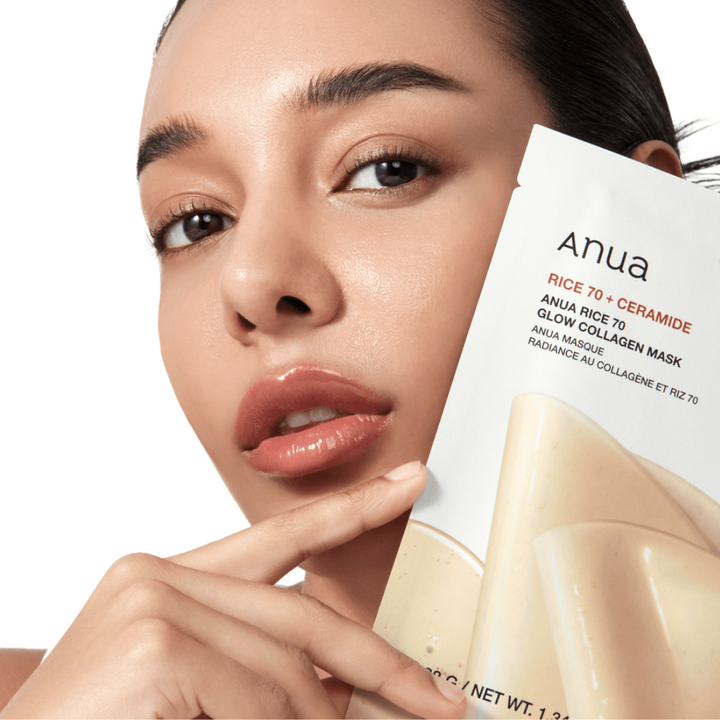 Anua Rice 70 Glow Collagen Mask 4Pc Pack