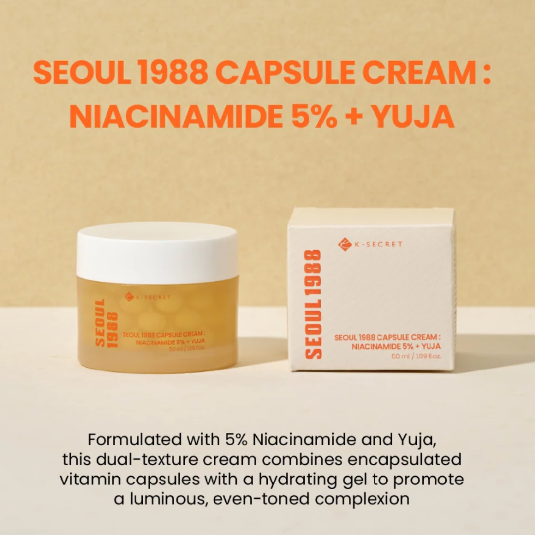 KSECRET Capsule Cream : Niacinamide 5% + Yuja 50ml