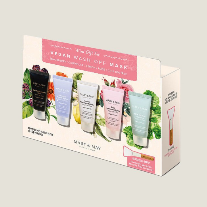 Mary & May Vegan Wash Off Mask Mini Gift Set (30g x5)