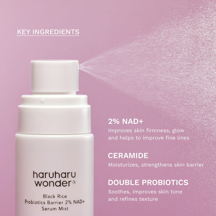 Haruharu Wonder Black Rice Probiotics Barrier NAD+ Serum Mist 80ml