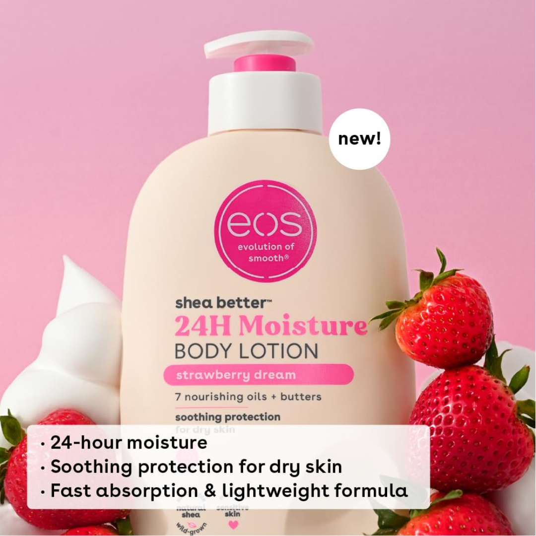 EOS Body Lotion in Strawberry Dream 473ml