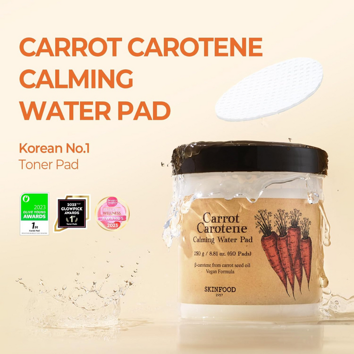 SKINFOOD Carrot Carotene Calming Water Pad 60 Pads