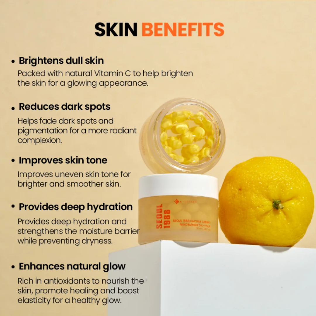 KSECRET Capsule Cream : Niacinamide 5% + Yuja 50ml