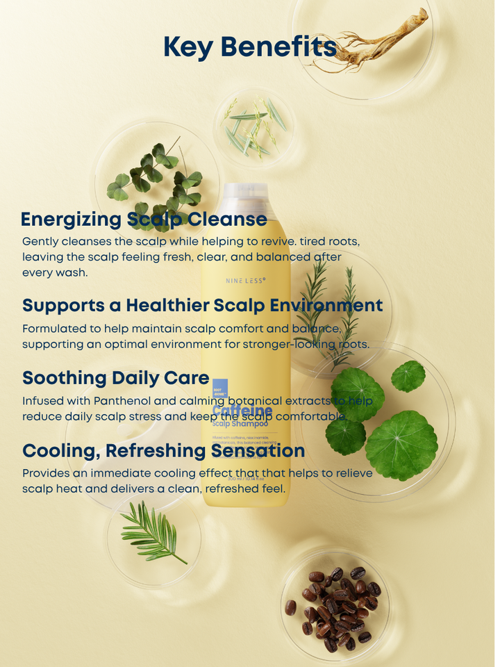 Nineless Root-Biome Caffeine Scalp Shampoo 300ml
