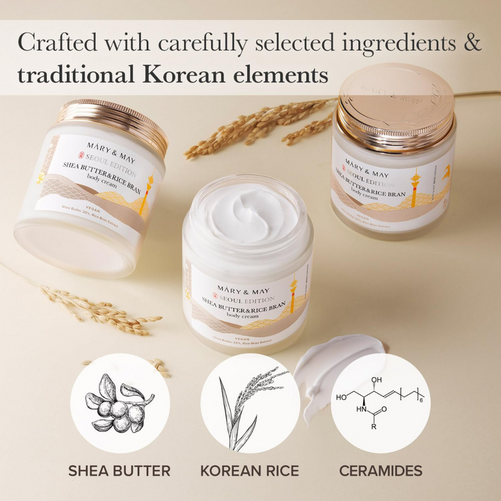 Mary&May Shea Butter & Rice Bran Body Cream 250ml