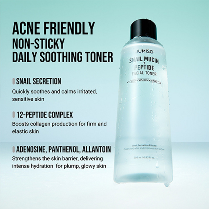 Jumiso Snail Mucin + Peptide Facial Toner 205ml