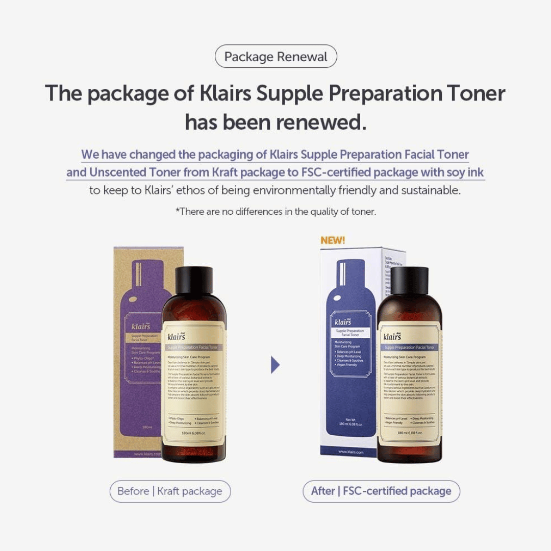 Dear Klairs Supple Preparation Facial Toner Unscented 180 ml