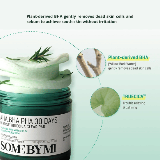 AHA-BHA-PHA 30 Days Miracle Truecica Clear Pad (70each)