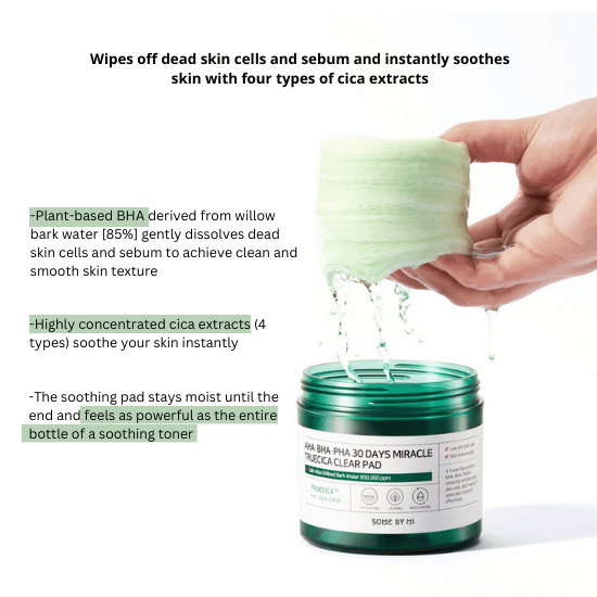 AHA-BHA-PHA 30 Days Miracle Truecica Clear Pad (70each)