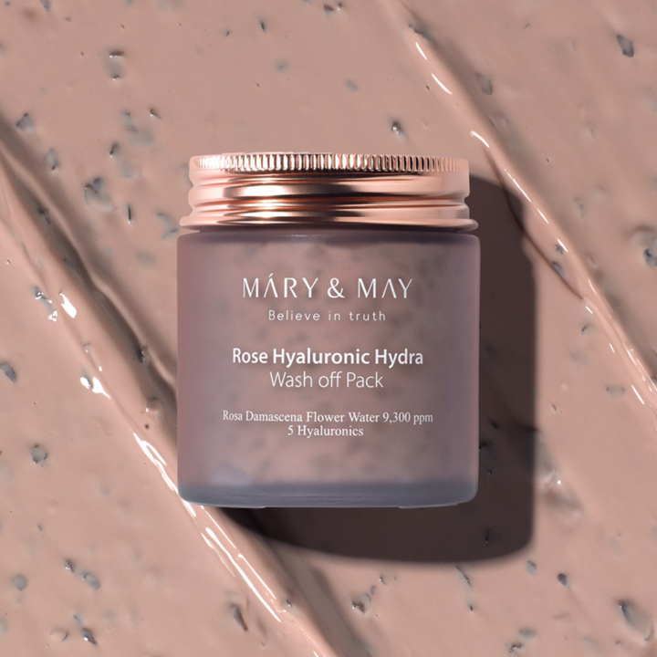 Mary&May Rose Hyaluronic Hydra Wash off Pack Duo Set (125g x2)