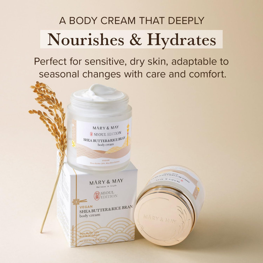 Mary&May Shea Butter & Rice Bran Body Cream 250ml