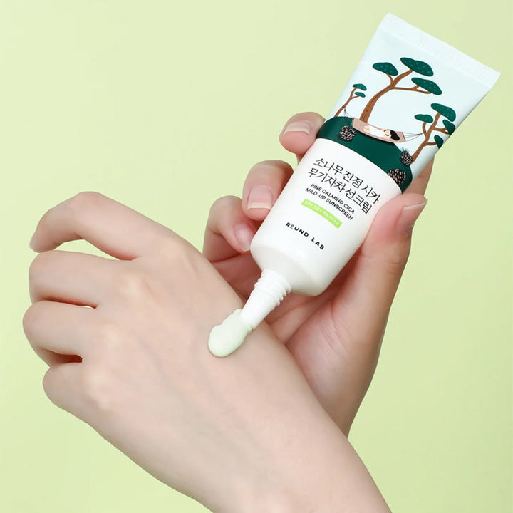 Round Lab Pine Calming Cica Mild Up Sunscreen 40ml SPF 50+ PA++++