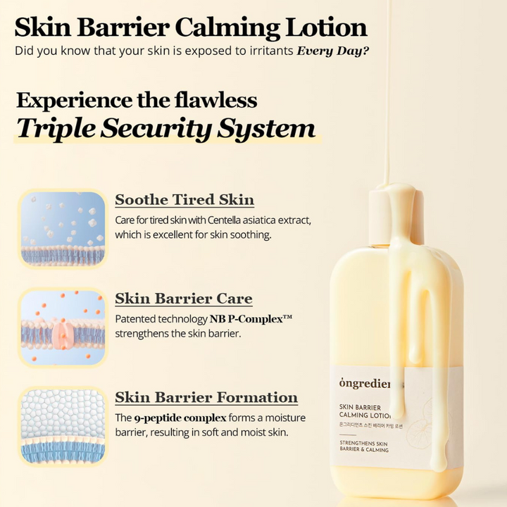 Ongredients Skin Barrier Calming Lotion 220ml