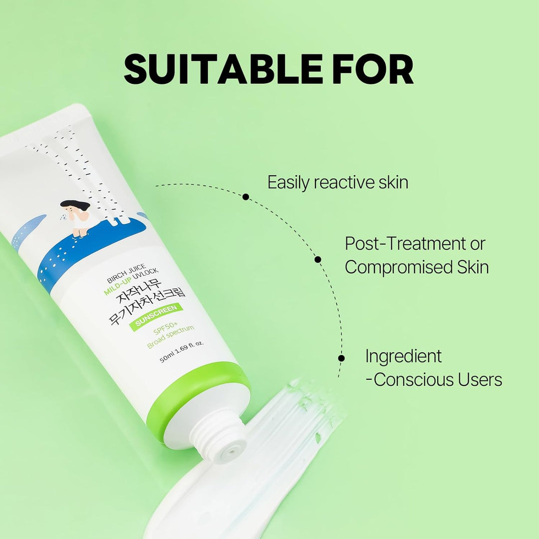 Round Lab Birch Juice Moisturizing Mild Up Sunscreen SPF 50+ PA++++ 50ml