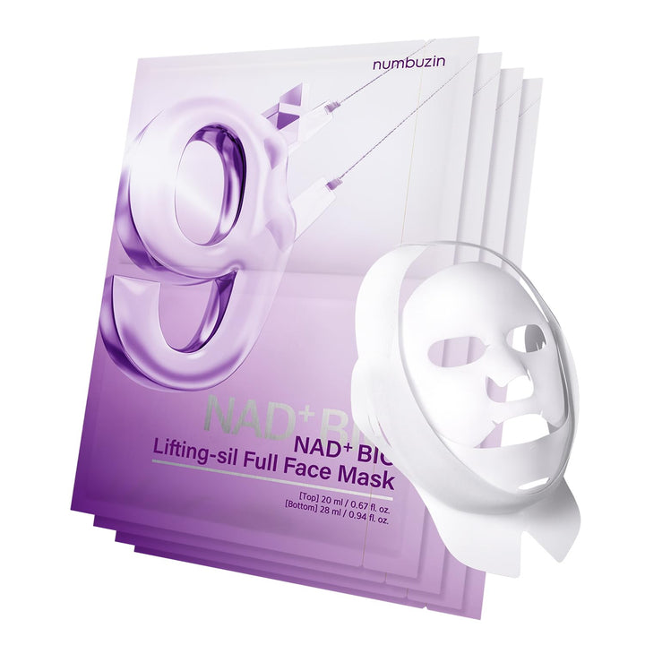 Numbuzin No.9 NAD Bio Lifting Full Cover Facial Mask +GWP 4Pc Pack
