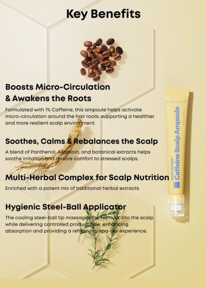 Nineless  Root-Biome Caffeine Scalp Ampoule 20ml