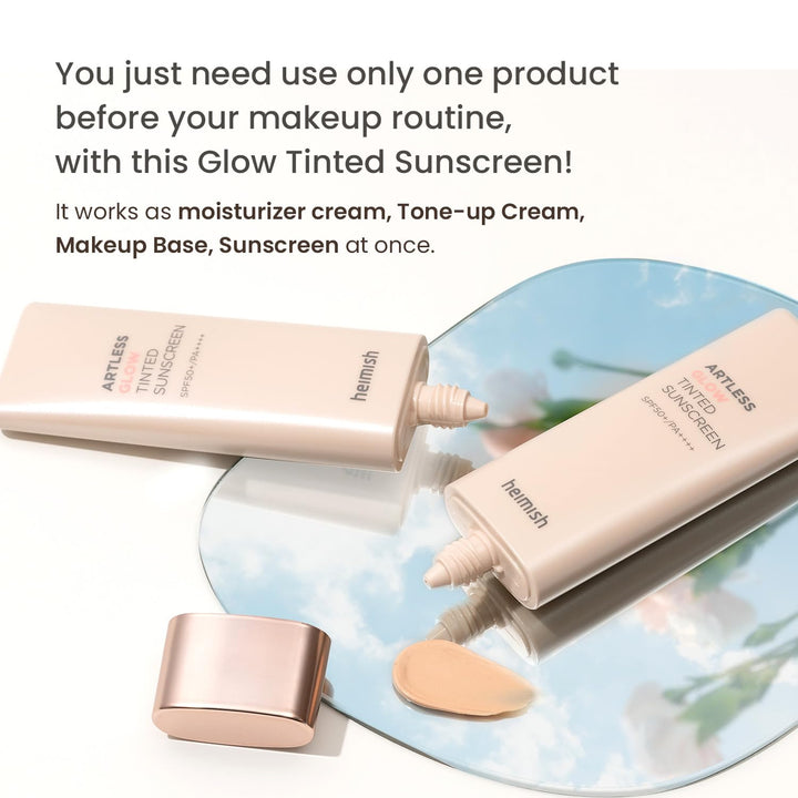 Heimish Artless Glow Tinted Sunscreen Shine Beige  SPF50+ PA++++ 40ml