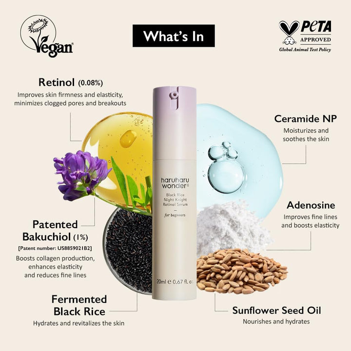 HaruHaru Wonder Black Rice Night Knight Retinol Serum 20 ml