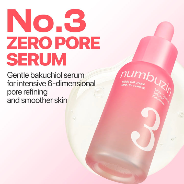Numbuzin No.3 Bifida Bakuchiol Zero Pore Serum 30ml