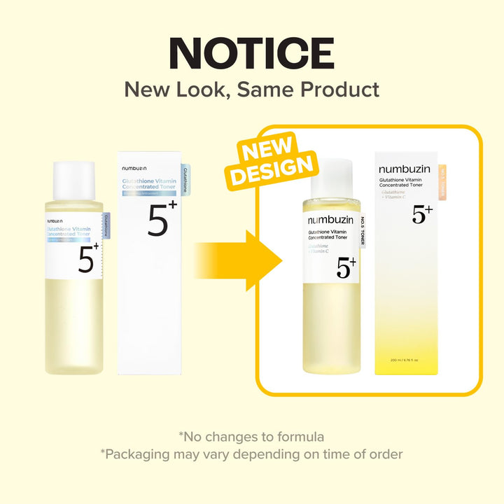 No.5+ Glutathione Vitamin Concentrated Toner 200ml