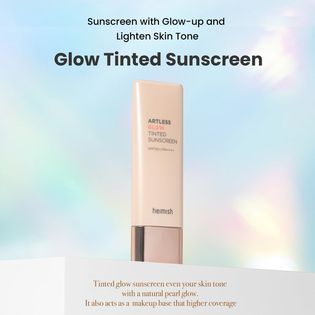 Heimish Artless Glow Tinted Sunscreen Shine Beige  SPF50+ PA++++ 40ml