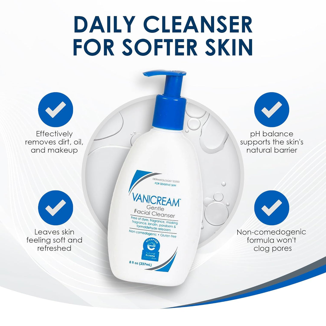 Vanicream Gentle Facial Cleanser for Sensitive Skin 236ml