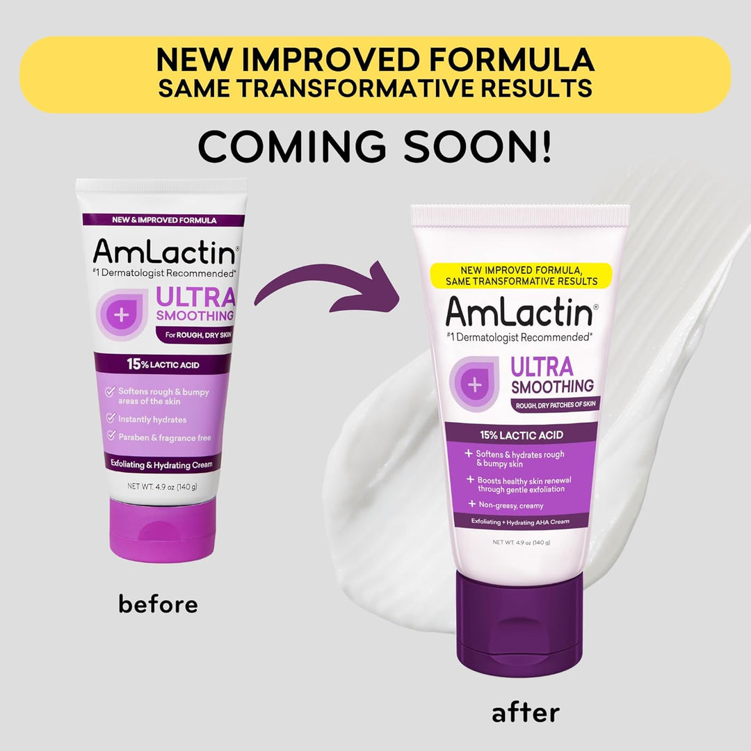 AmLactin Ultra Smoothing Cream with 15% Lactic Acid AHA 140g