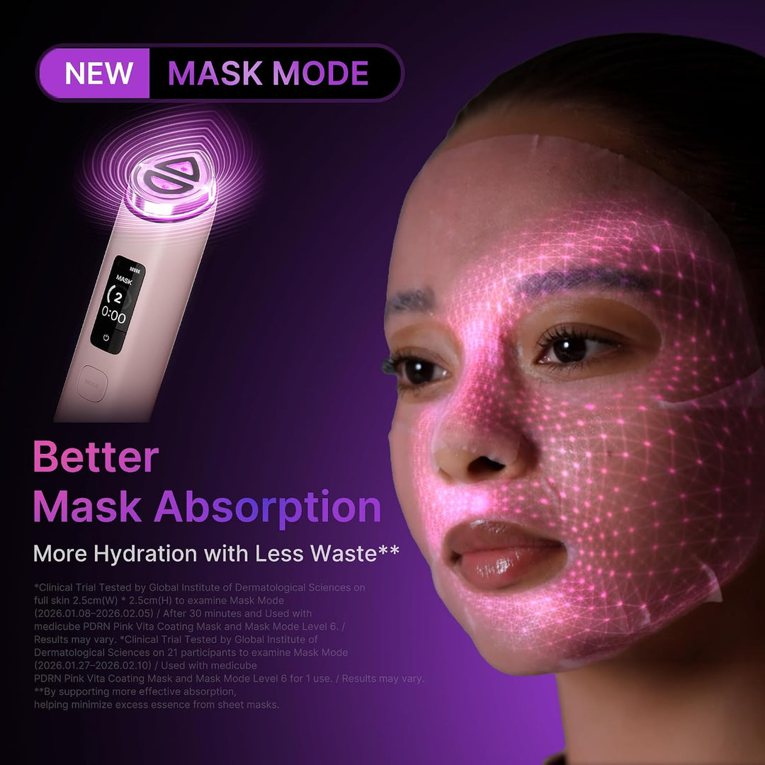 Medicube AGE-R BOOSTER PRO X2 PINK | 7-in-1 Glass Beauty Device