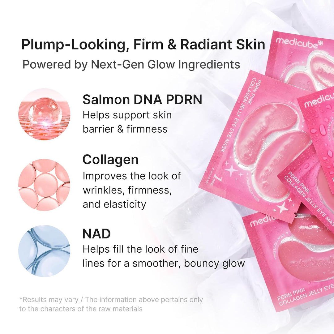 Medicube PDRN Pink Collagen Jelly Eye Mask 6 Pouch