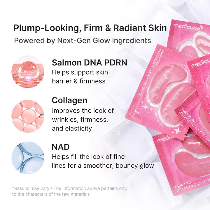Medicube PDRN Pink Collagen Jelly Eye Mask 6 Pouch