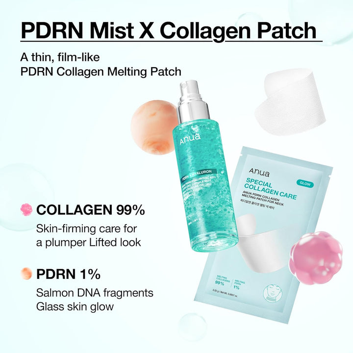Anua PDRN Collagen Melting Patch For Neck 4Pc Pack