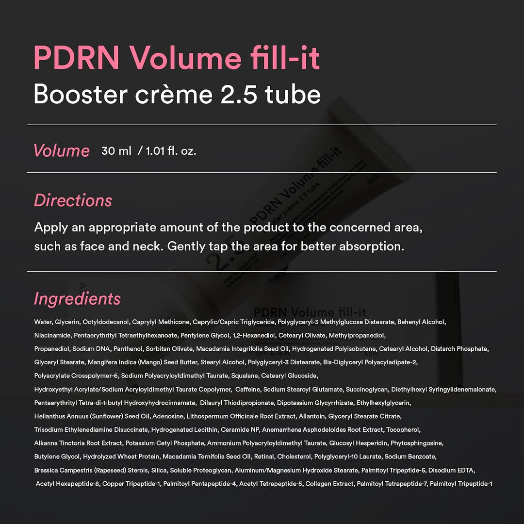Abib PDRN Volume Fill-it Booster Crème 2.5 Tube 30ml