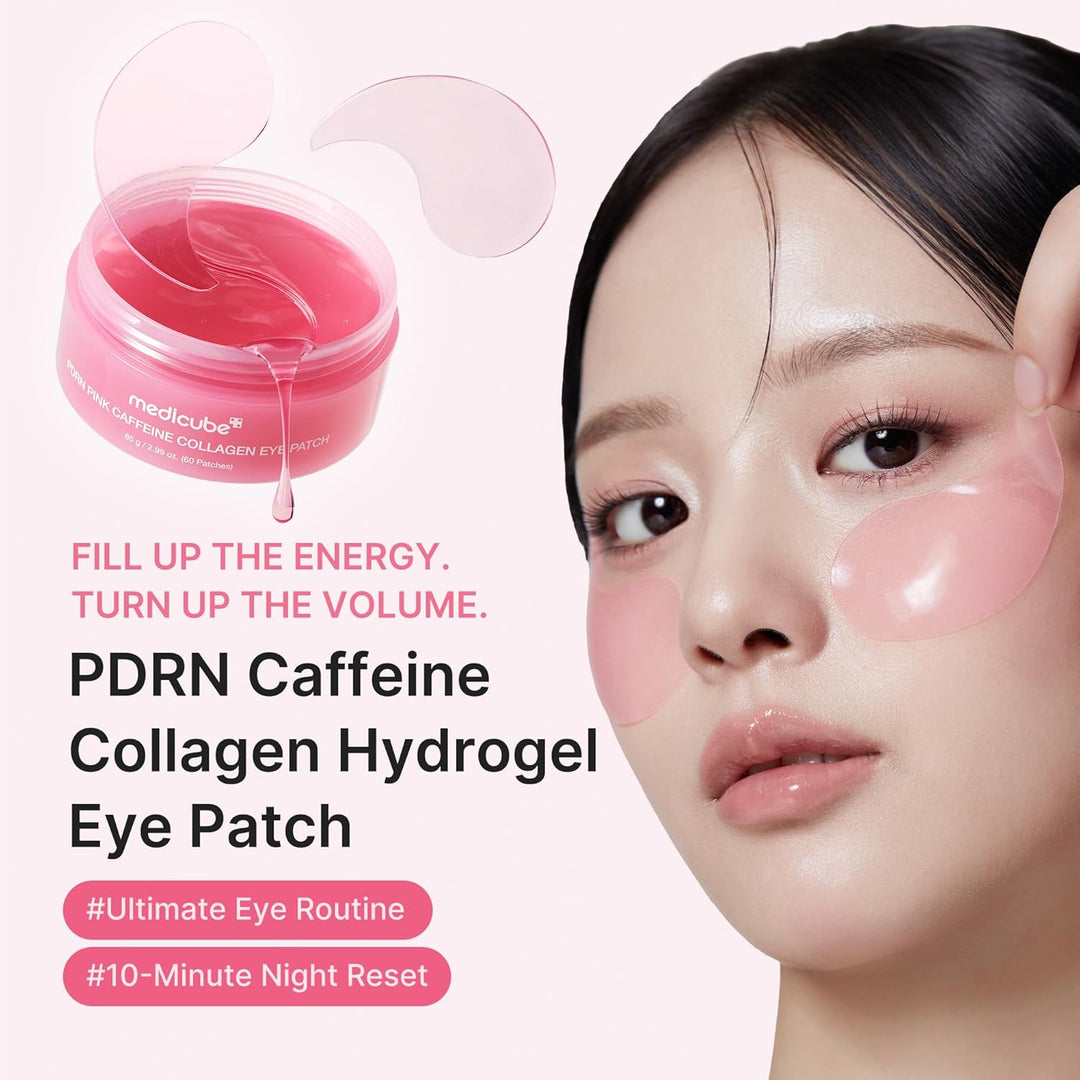 Medicube PDRN Pink Caffeine Collagen Eye Patches 60pcs
