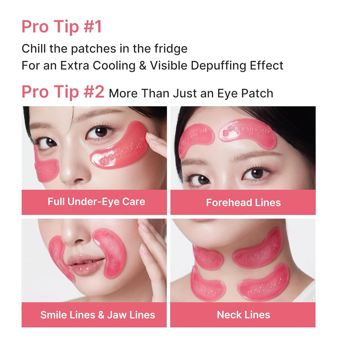 Medicube PDRN Pink Collagen Jelly Eye Mask 6 Pouch
