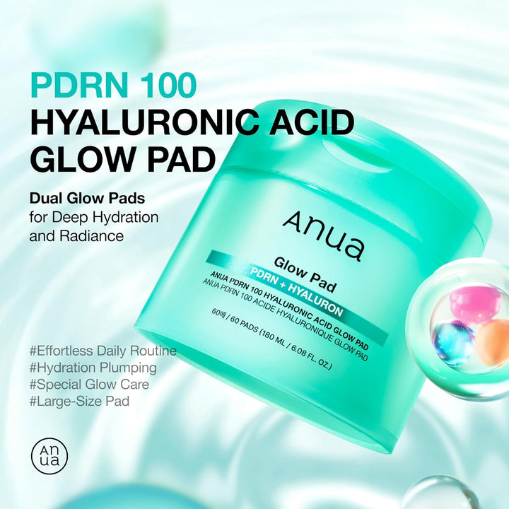 Anua PDRN Hyaluronic Glow Pad 180ml 60 Pieces