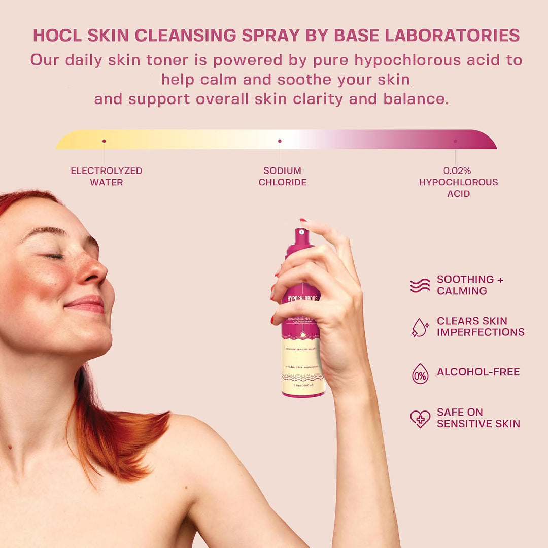 BASE LABORATORIES Hypochlorous Acid Spray for Face & Skin 236ml