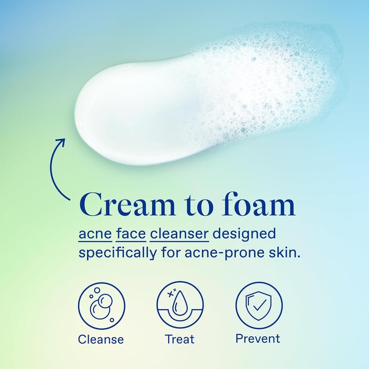 Differin 10% Benzoyl Peroxide Maximum Strength Acne Foaming Cleanser 148ml