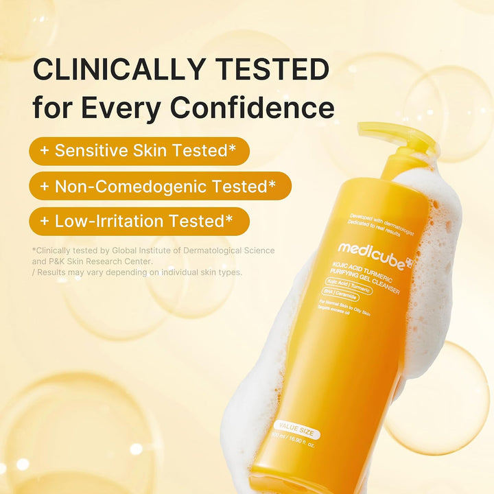 Medicube Kojic Acid Turmeric Gel to Foam Cleanser 500ml