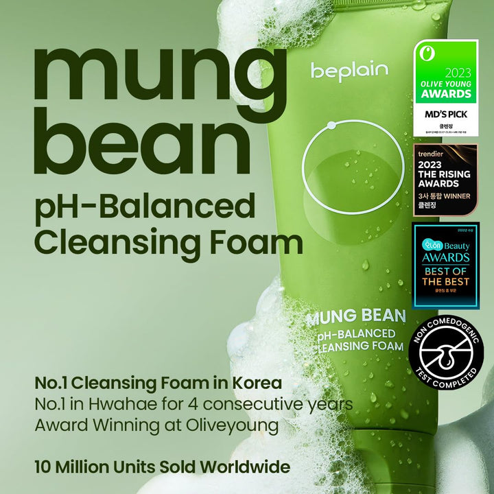 beplain Mung Bean pH-Blanced Cleansing Foam 80ml N2