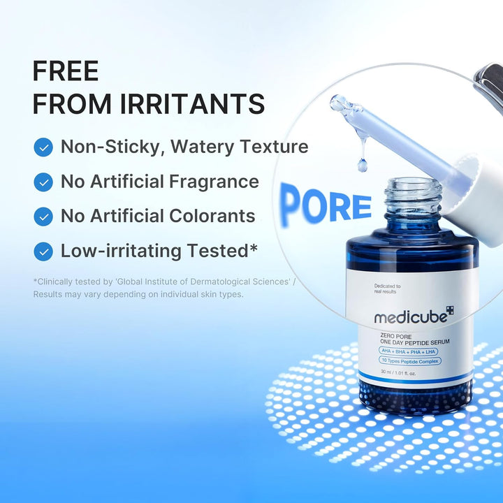 Medicube Zero Pore One Day Peptide Serum 30ml