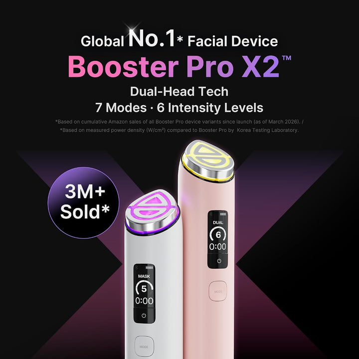 Medicube AGE-R BOOSTER PRO X2 PINK | 7-in-1 Glass Beauty Device