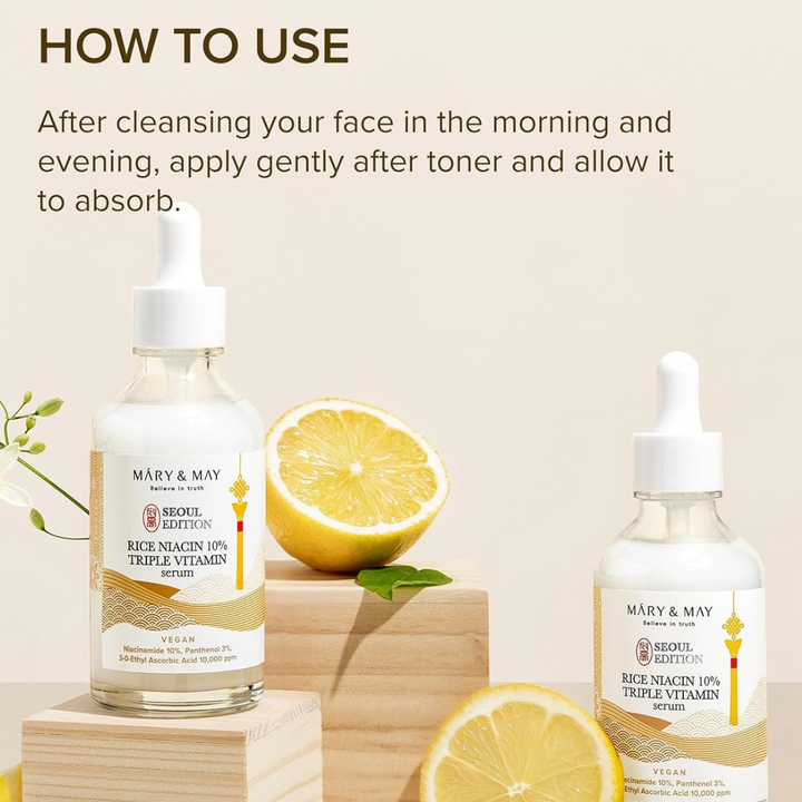 Mary & May  Rice niacin 10% Triple Vitamin Serum 80ml