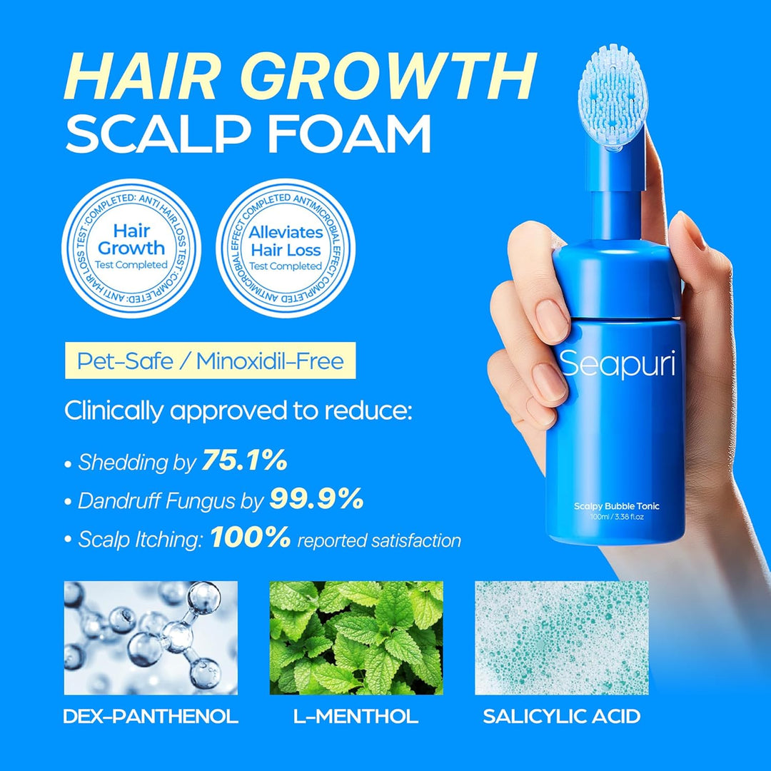 Seapuri Scalpy Bubble Tonic for Dandruff & Hair Growth 100ml