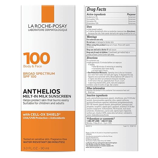 Anthelios Melt-In Milk Sunscreen SPF 100, 90ml